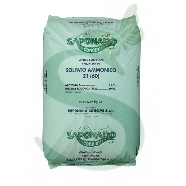 SAPSAW25 - SOLFATO AMMONICO 21% WHITE x 25 Kg.