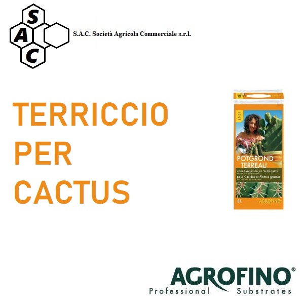 SACTE14006 - TERRICCIO PER CACTUS AGROFINO 6 lt.